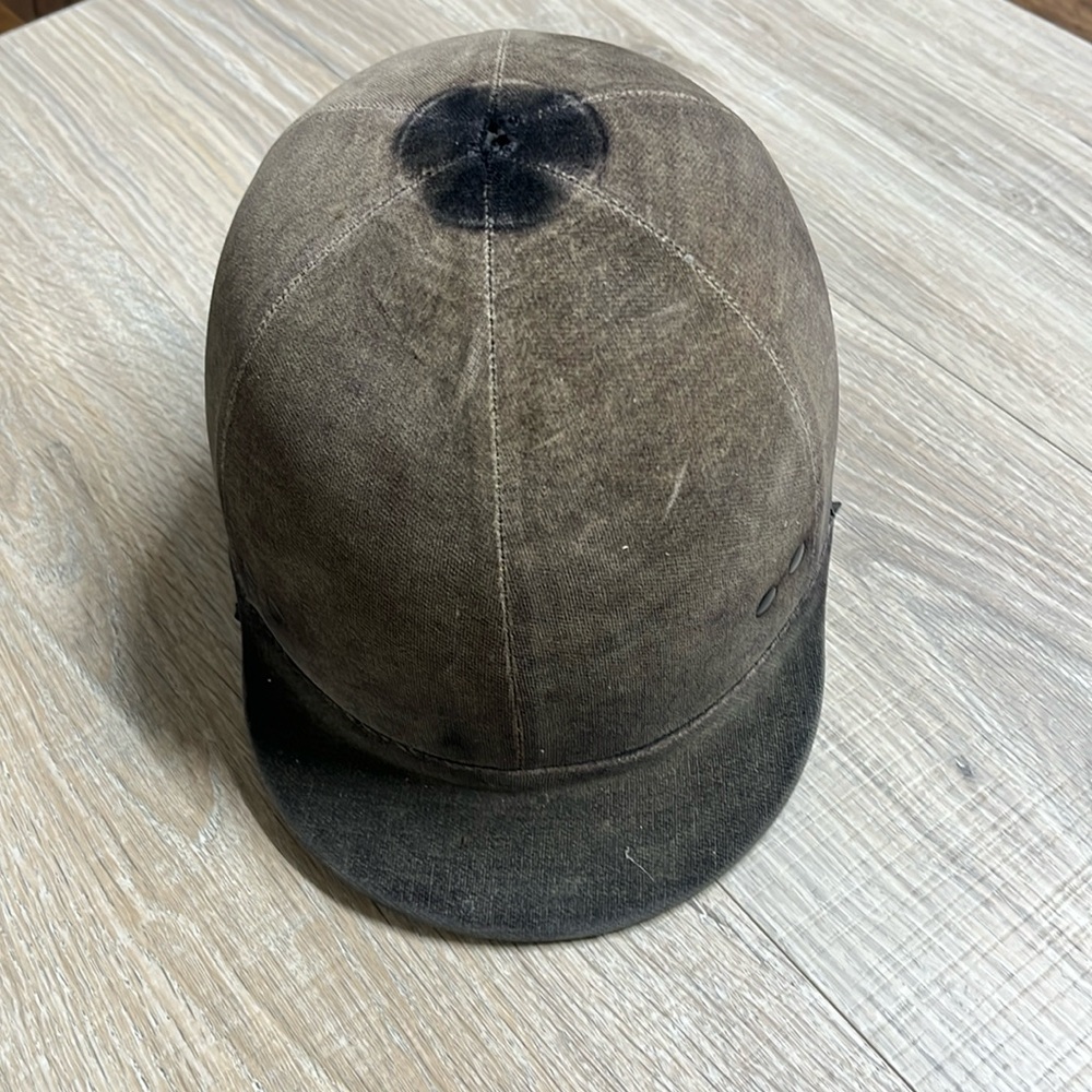 Vintage horseback riding helmet.